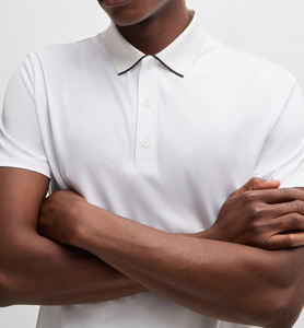 Polo de algodón 100% para hombre, camisetas con logotipo personalizado impreso, liso, transpirable, en blanco, informal, de manga corta, tejido de punto de alta calidad - Product Image 6