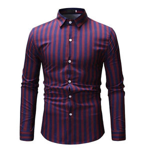 Otoño Invierno cómodo de manga larga botón abajo camisas casuales inteligentes para hombres cálido algodón Oxford tela sólida y elegante - Product Image 4