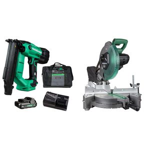 Cordless 18 Gauge <b>Brad</b> Nailer Kit with Miter Saw OEM Customizable GS Certified - Product Image 1