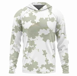 Sublimación personalizada de secado rápido transpirable camisas de pesca de manga larga de diseño personalizado máscara con capucha sudadera de pesca - Product Image 4