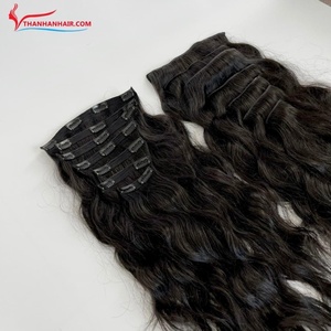 MEJOR VENTA Super Double Drawn Clip-In Hair Extensiones de cabello humano Remy vietnamita Mejor calidad al por mayor Libre de químicos - Product Image 1