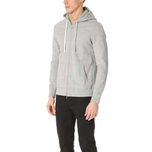 Sudaderas con Capucha y Cremallera para Hombre, Estilo Único, 100% Algodón, con Logotipo Personalizado, Diseño Básico con Bolsillo, Tejido Transpirable - Product Image 2