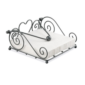 Porte-rouleau de papier en acier inoxydable luxueux fait à la main plaqué noir Design carré comptoir accessoires de salle de bain pour hôtels - Product Image 1