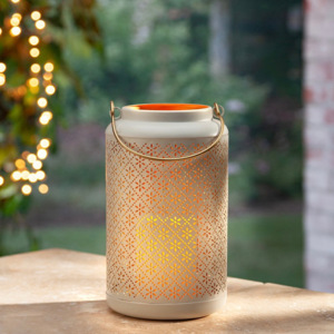 Candelabros votivos de metal hechos a mano diseños grabados navideños personalizados tarros de vidrio cilíndricos para bodas y decoración del hogar - Product Image 3