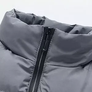 เสื้อกั๊กแจ็กเก็ตขนเป็ดลำลองผ้าโพลีเอสเตอร์100% คอปกตั้งทันสมัยสำหรับฤดูหนาวโลโก้ออกแบบได้ตามต้องการ - Product Image 4