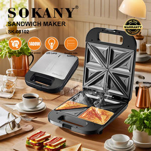 SOKANY08102 Máquina para Desayunos Rápidos, Prensa para Sándwiches con Calentamiento de Doble Cara, Tostadora de Pan, Máquina para Hacer Bocadillos - Product Image 3