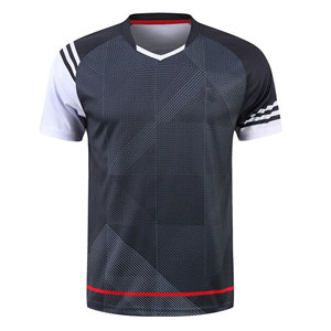Haute qualité personnalisé sublimé 100% coton col en v écologique maillot de football à manches courtes équipe porter chemise de football - Product Image 4
