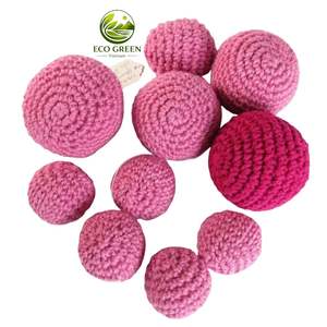Pelotas Deportivas de Ganchillo Suaves al por Mayor, Juguetes Sensoriales de Algodón Tejido Coloridos para Decoración de Guardería y Diversión de Aprendizaje Montessori - Product Image 3