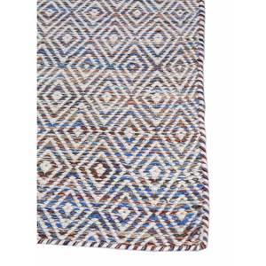 พรมจาไพร์ US Abrash สีน้ำเงิน ลายเรียบ ทอจากขนสัตว์และใยวิสโคส ลายเรขาคณิต รุ่น ADWV-13047 สำหรับใช้ในบ้าน - Product Image 4