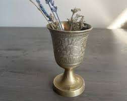 Ensemble de gobelets en laiton de haute qualité en métal plaqué argent et or pour mariage prix bon marché - Product Image 2