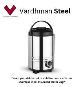 Logo personnalisé, grande carafe de camping de 8,5 L, incassable, sans BPA, bouton-poussoir, seau à glace chaud/froid, thermos, carafe à eau isolée - Product Image 2