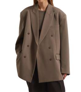 New Fashion Women's Single Button Velour Blazer Versatile Office Suit <b>Jacket</b> Smart Casual Business Wear <b>Lightweight</b> Long Sleeve - Product Image 1