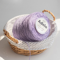 Wholesale Crochet Yarn 100% Cotton [Adela (500g)] Pastel Yarn for Crochet Knitters to Make Bags Hats and More From South Korea
