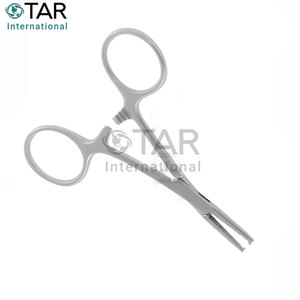 Micro Mosquito Hemostático Fórceps Recto 1x2 Dientes 10,0 cm Pinza quirúrgica Acero inoxidable Cirugía Sangre Instrumentos médicos - Product Image 3