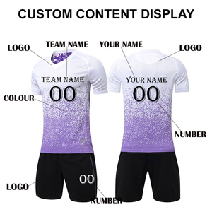 Uniforme de Fútbol Personalizable de Alta Calidad para Clubes Juveniles, Impresión Digital por Sublimación, Conjunto de Entrenamiento, OEM - Product Image 4