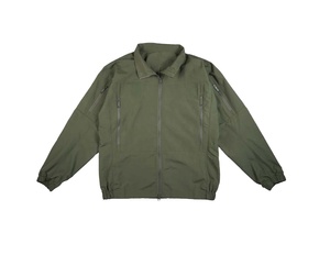 Veste de travail personnalisée en toile avec fermeture éclair pour hommes Blouson de style de rue avec techniques de lavage Veste de travail personnalisée - Product Image 1