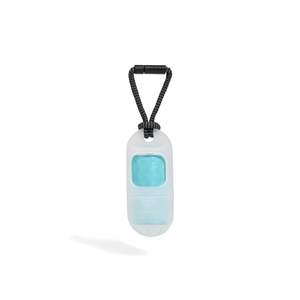 Distributeur de sacs à déjections canines portable et écologique, transparent 2.0 + 1 rouleau, contrôle des odeurs renforcé, support en plastique au style épuré pour animaux de compagnie - Product Image 3