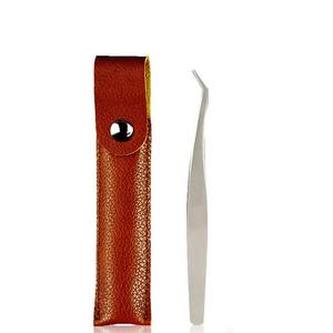 Pinces à extensions de cils synthétiques professionnelles de qualité supérieure en acier inoxydable, précision, durabilité, droites/pointues/courbées - Product Image 1