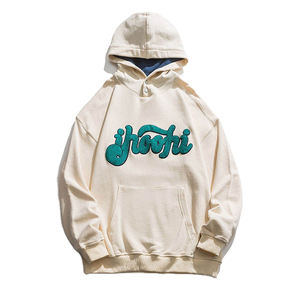 เสื้อฮู้ดผ้าฟลีซทำจากผ้าฝ้ายมีหลายสีงานตามสั่งและมีฮู้ดปักผ้ากำมะหยี่สำหรับผู้ใหญ่ - Product Image 1