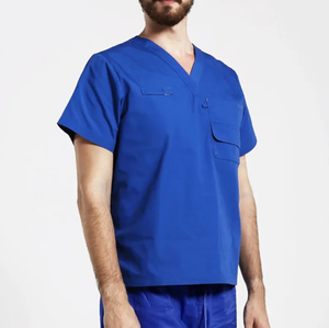 Nouvelle robe été uniforme dames gommage costume conception solide gommage ensembles soins infirmiers gommage uniformes ensembles - Product Image 6