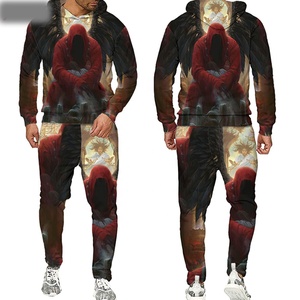 Top tendance personnalisé imprimé vêtements de sport pour hommes polyester graphique sweats hiver chemise de sport en gros automne vêtements - Product Image 6