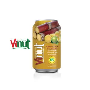 Bebida de jugo de caña de azúcar y Calamansi Vinut de 330ml de calidad superior buena para la salud etiqueta privada más vendida OEM BRC HALAL