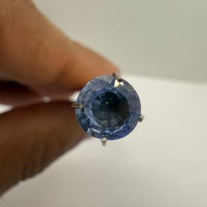 Saphir bleu naturel chauffé taillé à facettes pierre précieuse polie pierre de fabrication de bijoux 7.28x3.62mm 1.57cts direct sri lankais - Product Image 3