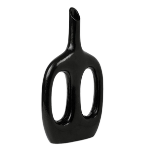 Otilia Glossy <b>Black</b> <b>Vase</b> - Product Image 2