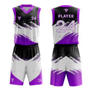 Maillot de basket-ball personnalisé vêtements cousus respirants avec des options de taille plus uniforme de sublimation - Product Image 5