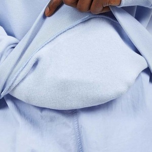 Sudaderas de Hombre de Felpa Francesa, Estilo Casual de Invierno, Cuello Redondo, Hombros Caídos, Bordadas, Lisas, Teñidas, Diseño Urbano - Product Image 5