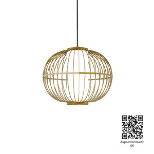 Accogliente lampada Cage-01 per illuminazione interna con tecnologia LED. Utilizzare per soggiorni hotel camere da letto ristoranti. - Product Image 5