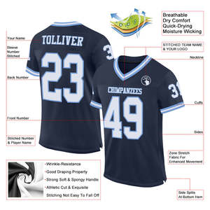 Uniforme Deportivo Personalizado Pro Fit, Ligero, de Secado Rápido, Transpirable, para Fútbol Americano, Universidad, Escuela, Adultos, Tallas Grandes - Product Image 6