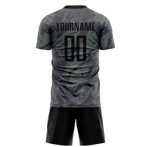 Uniforme de football de couleur unie entièrement personnalisé, qualité supérieure, quantité en vrac, uniforme de football à bas quantité minimale de commande pour vêtements de sport - Product Image 2