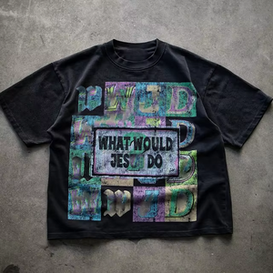 เสื้อยืดผู้ชายดีไซน์ล่าสุด คุณภาพสูง ประดับเพชรเทียม ขายดี สินค้ามาใหม่ ผ้าฝ้าย 100% แขนสั้น ปี 2026 - Product Image 4