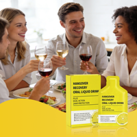 Boisson orale personnalisée pour le soulagement des gueules de bois, soin du foie, ébauchement rapide, entièrement personnalisable, boisson orale fonctionnelle