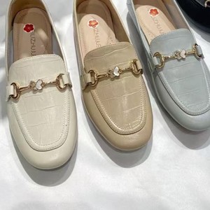 <span class=keywords><strong>Mocasines</strong></span> Planos para Mujer con Grabado de Cocodrilo y Adorno Metálico Floral para Primavera, Diseño Elegante con Estampado Floral, Estilo Cómodo de Primavera - Product Image 3