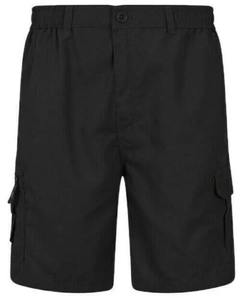 กางเกงเอวยางยืดทรงสลิมฟิตสำหรับผู้ชายกางเกงขาสั้นน้ำหนักเบาแบบเรียบมีกระเป๋าหลายกระเป๋าใส่ฤดูร้อนระบายอากาศได้ดี RRI-MS-39 - Product Image 1