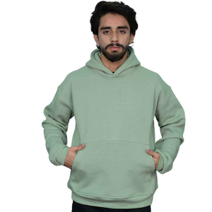 Sudadera con Capucha Personalizable de Felpa Técnica Azul Bebé para Hombre, Cómoda, 100% Algodón, Chándal, Sudadera con Capucha para Otoño - Product Image 1