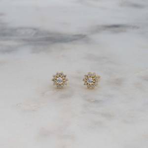 Wholesale New Latest Fashionable Luxury Cz Diamond <b>Stud</b> Earing Women's Jewelry Promise Love Romantic Engagement Earing Jewelry - Product Image 2