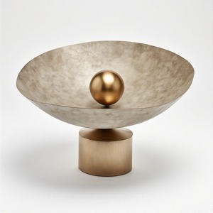 Bol de service de support de bol tactile d'empereur en forme ronde personnalisée pour la décoration de service de mariage d'hôtel à la maison - Product Image 3