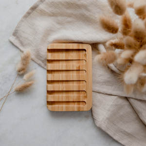 Jabonera de Madera Duradera de Lujo para Baño y Cocina, con Drenaje de Agua Ecológico, Accesorio para el Hogar - Product Image 3