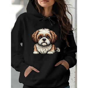 Sudadera Kinitwear para mujer Otoño/Invierno hecha en China sudadera estándar de ocio de un color - Product Image 1