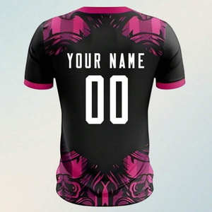 Uniformes de equipo de fútbol personalizados con tela transpirable OEM Jersey y pantalones cortos conjunto con servicios de impresión de etiqueta privada - Product Image 2