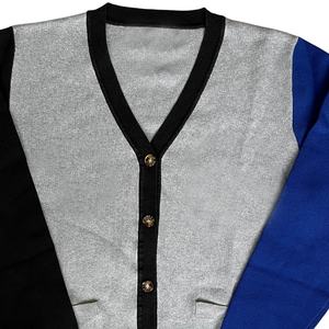 Universities knitted <b>sweater</b> coats for ladies slim fit women long cardigans women's knitted Cardigan with custom embroidery - Product Image 2