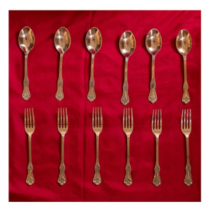 Juego de cuchara Tenedor de latón de calidad increíble Mango simple Fabricante Mayorista Venta directa de fábrica - Product Image 6