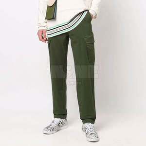 กางเกงคาร์โก้ทรงตรงสไตล์ลำลองกางเกงผ้าแคนวาสขายโลโก้ออกแบบได้ตามต้องการ - Product Image 2