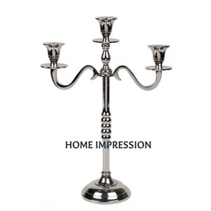 Chandelier Décoratif Table Top Bougeoir En Métal Plaqué Or À La Main Classique De Luxe Bougeoir 2 Bras Décoration de La Maison - Product Image 6