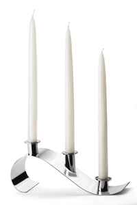 Bougeoir en métal argenté poli en forme de Y, candélabre à 2 bras, centre de table de mariage haut de gamme, décoration d'intérieur, hôtel, grossiste - Product Image 6