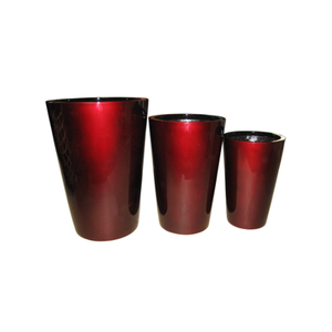 Macetas de fibra de vidrio de la más alta calidad, florero Fpr fácilmente movible, juego de muchas formas, 3 piezas, fabricación interior de Vietnam - Product Image 5