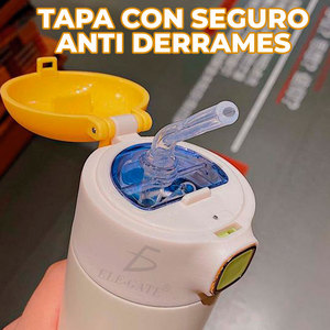 Borraccia Termica Sportiva in Acciaio Inossidabile con Cannuccia - Product Image 3